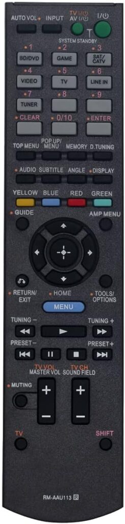 New RM-AAU113 Replace Remote Applicable for Sony Home Theater HT-CT550W HT-CT550 HTCT550W HTCT550 HT CT550W HT CT550 HT-SS380 HTSS380