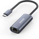 Anker USB C to Ethernet Adapter,USB Type-C to 2.5 Gbps Ethernet LAN Network Adapter,Aluminum Portable,for MacBook Pro, MacBook Air 2018 and Later, iPad Pro 2018 and Later, XPS