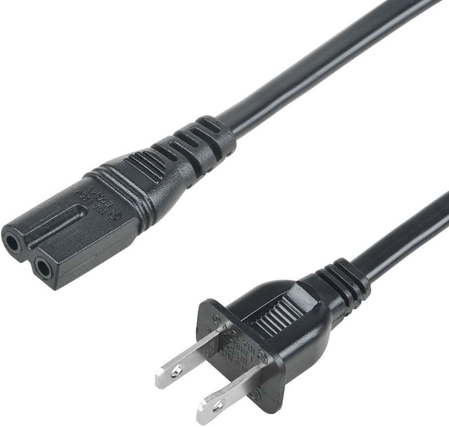 ABLEGRID 5ft AC in Power Cord Outlet Socket Cable Plug Lead fits for VIZIO SB3820-C6 38 2.0 Channel, SB3851-C0 5.1 Channel Home Theater Sound Bar Soundbar Wireless Bluetooth Speaker System