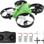 Mini Drone Easy to Fly Drone for Kids & Beginners, Indoor Outdoor Nano RC Helicopter Quadcopter with Auto Hovering, Headless Mode, Remote Control, Children’s Day Gift for Boys Girls -Green