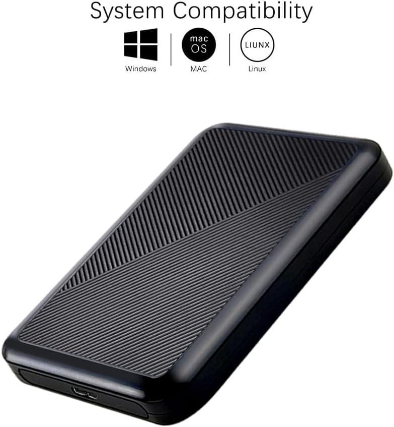 1TB Ultra Slim Portable External Hard Drive USB 3.0 HDD Storage for PC, Mac, Laptop, PS4, Xbox one