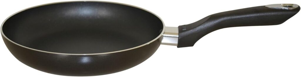 IMUSA 12in Bistro Aluminum Nonstick Fry Pan with Cool Touch Handle, Black