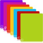 7 Pieces Flexible Cutting Boards, BPA Free Plastic Cutting Boards for Kitchen, Non Slip Cutting Mat for Meat and Vegetables, Thanksgiving