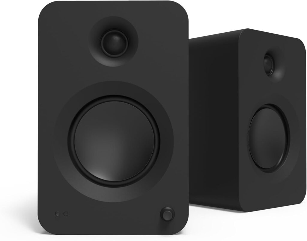 Kanto REN 200W Powered Speaker System with HDMI ARC Input for TV & Home Theater | USB-C and Bluetooth 5.3 | High/Low Pass Filter | Pair | Matte Black
