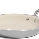 Made In Cookware – 10″ Ceramic Non Stick Frying Pan (Stainless Handle) – 5-Ply Stainless Clad with Stay-Cool Handle – Professional Cookware