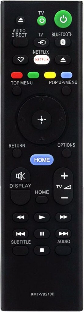 RMT-VB210D Replaced Remote fit for Sony UHP-H1 UHPH1 UHP H1 RMT-VB210U Streaming 4K Blu-ray Player