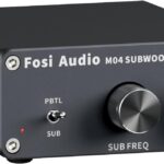 Fosi Audio M04 Subwoofer Amplifier for Home Theater Mono Channel Digital Class D Integrated Power Amp for Passive Speakers Subwoofer