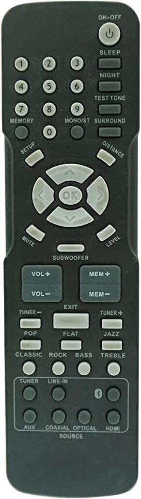 HCDZ Replacement Remote Control for Blackweb BWA18SB003 5.1 Channel Receiver Home Theater System