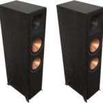 Klipsch Reference Premiere RP-8000F II 2.0 Dual Floorstanding Speaker Pair with Larger 90° x 90° Hybrid Tractrix Horn, 8” Cerametallic Woofers for Premium Home Theater Sound in Ebony