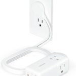 TESSAN USB Charging Station PD 30W, Flat Plug USB C Charger Blocks with 3 AC Outlets, Desktop Phone Fast Charger with 5FT Extension Cord for Phone Tablet Laptop, Travel, Office