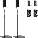 Height Adjustable UFS-20 Stand for Bose Speaker Stands, with Slideconnect Bracket, for Surround 700, OmniJewel Lifestyle 650, CineMate GS Series II, for Bose 700 Speaker Stands