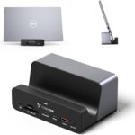 TobenONE 18-in-1 Triple 4K@60Hz Monitor Docking Station with 150W Power Supply, USB C Laptop Docking Station Stand(Single 4K@144Hz), 2.5Gbps Ethernet, 2 HDMI & DP, 8 USB, for Windows&ChromeOS