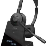 Jabra Engage 75 SE (Second Edition) Wireless Headset, Dual-Ear – Telephone Headset with Industry-Leading Wireless Performance, Advanced Noise-Cancelling Microphone, All Day Battery Life – Black