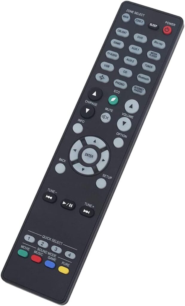 Replacement Remote Control for Denon Ultra Home Theater AV Receiver RC-1239 AVR-S760H AVR-X3800H AVR-X4700H AVR-X4800H AVR-S960H RC-1228 AVR-X8500H RC-1253 AVR-X2800H AVR-S970H AVR-X2700H AVR-X3700H