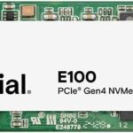 Crucial E100 1TB M.2 NVMe PCIe Gen4 Internal SSD, Up to 5,000MB/s, Laptop & Desktop Compatible – CT1000E100SSD8