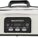 Magnifique 4 Quart Casserole Digital Slow Cooker, Premium Ceramic Bakeware for Oven, Dishwasher Safe Baking Dish, White