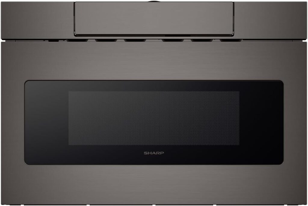 Sharp SMD2470AH 24″ Microwave Drawer with 1.2 cu. ft. Capacity in Black Stainless Steel