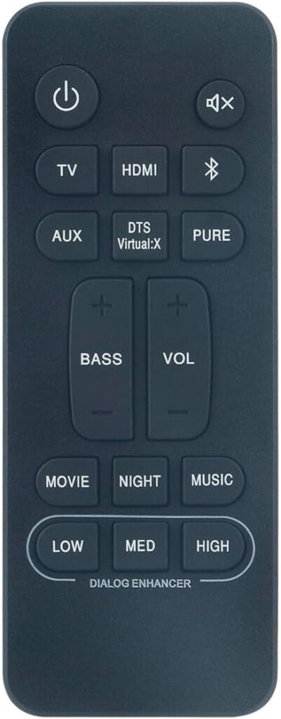 Replacement Remote Control for Denon Home Theater Soundbar RC-1236 RC-1242 RC-1251 RC-1245 DHT-S216H DHT-S216 DHT-S517 DHT-S218 DHT-C210 DHT-S316