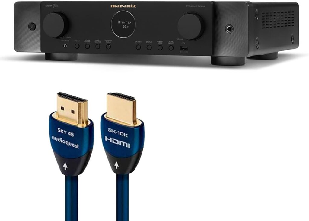 Marantz Cinema 70s Slimline 7.2 Channel Receiver & AudioQuest Sky 3m HDMI Cable