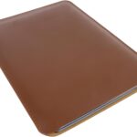13/14/15-inch Faux Leather Laptop Sleeve | Compatible with MacBook Air/Pro, Dell XPS, Surface Pro & More | Ultra-Thin Design + Universal Fit (Dark Brown, 15 Inch Laptop)