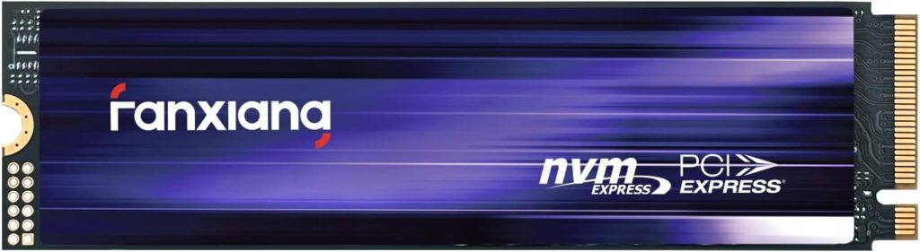 fanxiang S880 NVMe SSD 4TB, PCIe 4.0 M.2 2280 Gaming SSD, 3D NAND TLC, Seq. Read Speeds UP to 7300MB/s, Dynamic SLC Cache, Internal Solid State Drive for PS5 Enthusiasts, High End Computing, Gaming