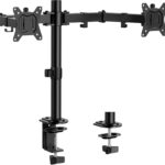 ErGear Dual Monitor Stand, Heavy Duty Adjustable Monitor Desk Mount for 2 Screens up to 32 Inches, Fully Adjustable Height, Tilt, Swivel, Rotate, Supports 17.6 lbs per Monitor Arm, Easy Installation