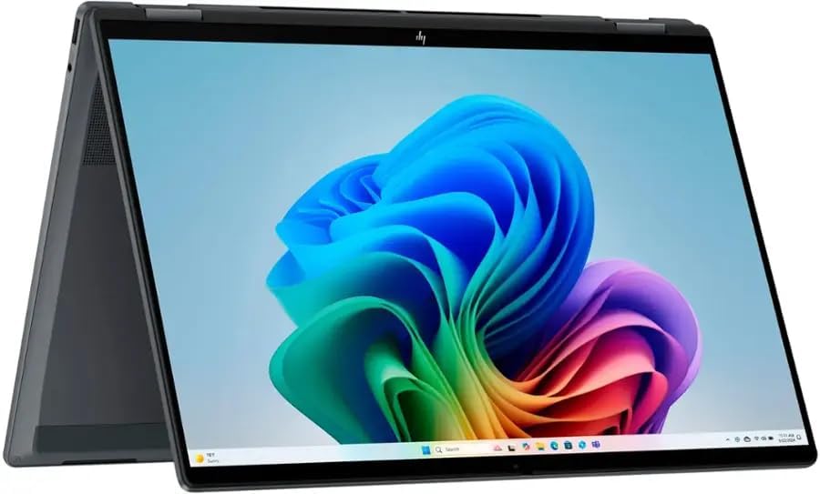 HP 2025 OmniBook X Flip 2-in-1 16” WUXGA IPS Touch Laptop 8-Core Intel Core Ultra 7 258V Arc Graphics 32GB LPDDR5 4TB SSD Thunderbolt 4 USB-C WiFi AX BT Webcam HDMI2.1 Backlit KB Windows 11 Pro