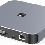 USB C Docking Station Dual Monitor for Mac mini M4, M1/M2/M3/M4 MacBook Pro/Air, Dell, Lenovo, HP, Driver-Based 13 in 1 Triple Display Dock with 65W Power Adapter, Dual HDMI, VGA, 4 USB 3.0, Ethernet