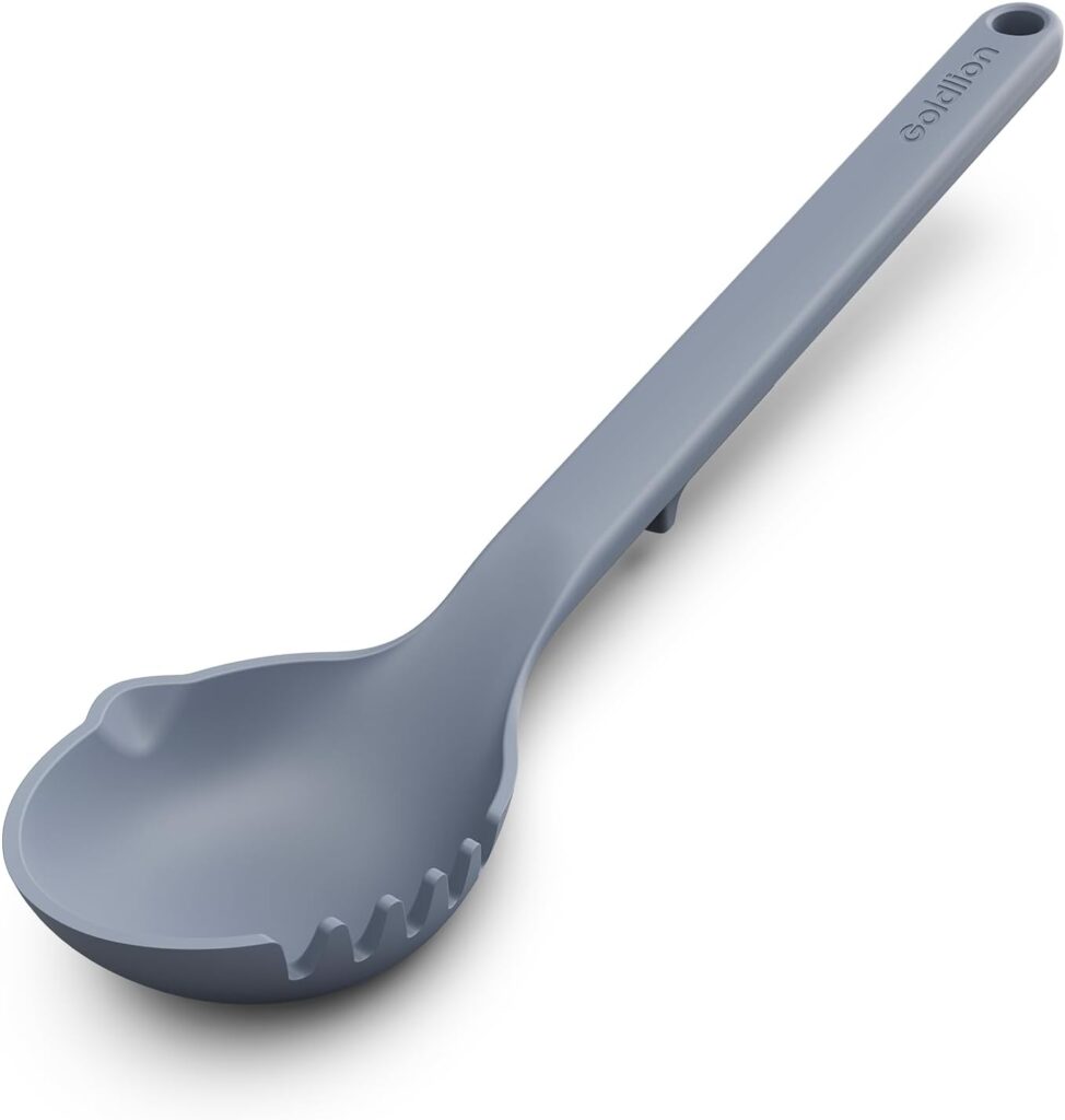 Goldlion Silicone Spoon Soup Ladle Compatible with Ninja Crockpot Slow Cooker Foodi Possiblecooker Pro – Non-Stick Cookware Safe – for Cooking, Mixing & Serving and More
