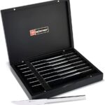 WÜSTHOF Stainless Steel 8-Piece Steak Knife Set with Black Presentation Chest