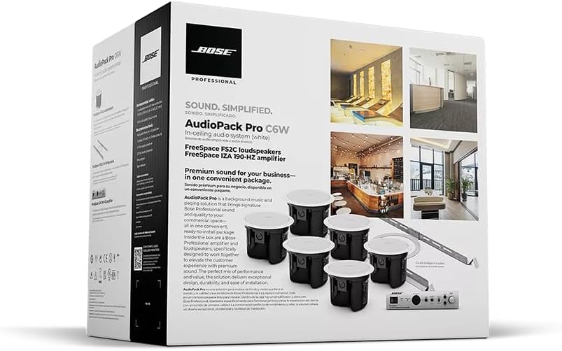 Bose Professional AudioPack Pro C6 120-volt in-Ceiling Loudspeaker Pack – White