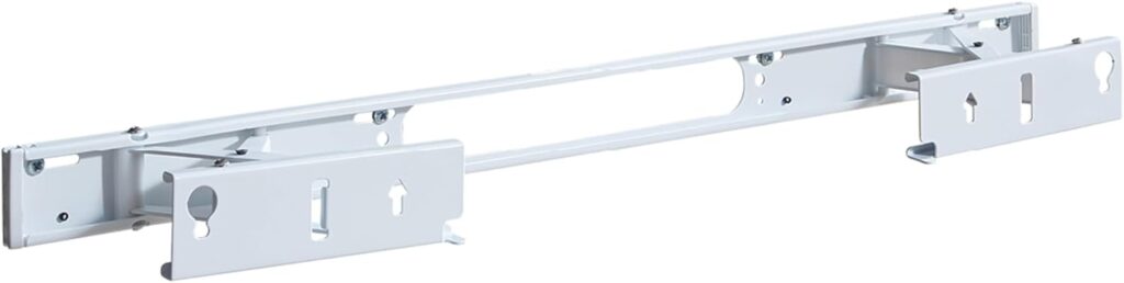 SANUS Extendable Soundbar Wall Mount for Sonos Arc & Sonos Arc Ultra Soundbar – 5” Depth Adjustment Optimized for Dolby Atmos – White Speaker Mount