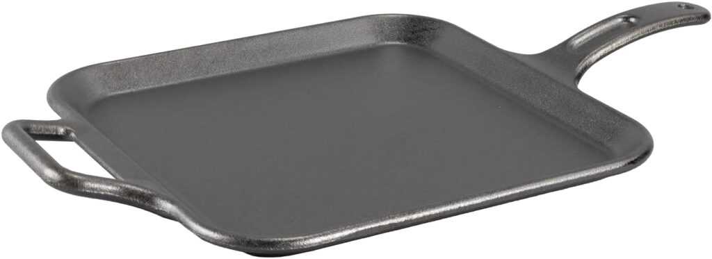 Lodge BOLD 12 Inch Seasoned Cast Iron Square Griddle, Design-Forward Cookware