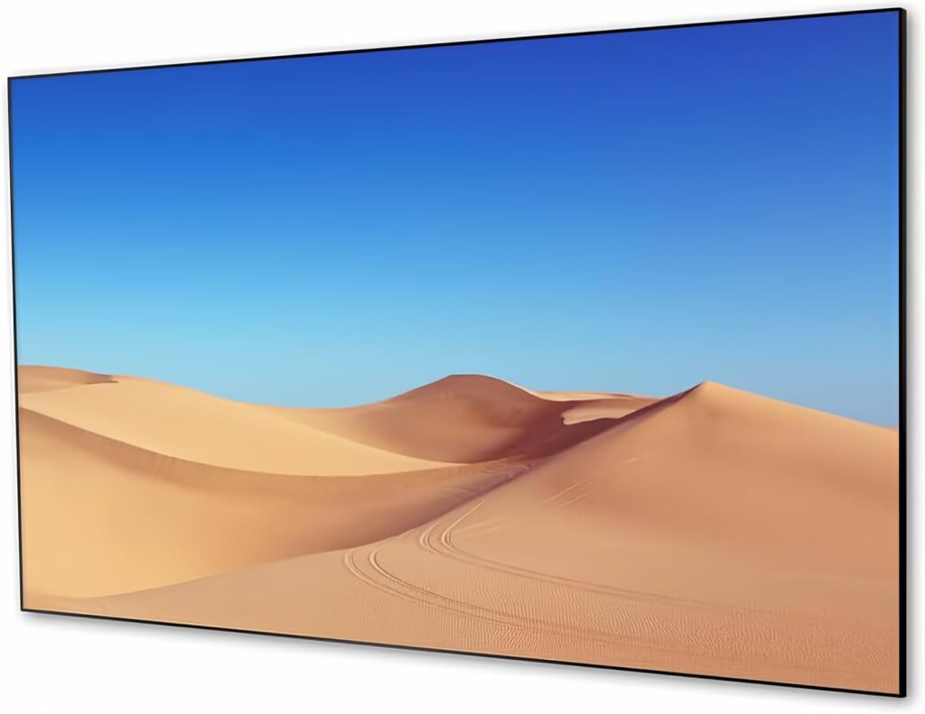 Formovie Theater Fresnel ALR Ultra Short Throw Projector Screen | 100 Inch, Ultra-Thin, Ambient Light Rejecting Fixed Frame UST Projector Screen | HDTV 16:9 Format | Great For Home Theaters and Gaming