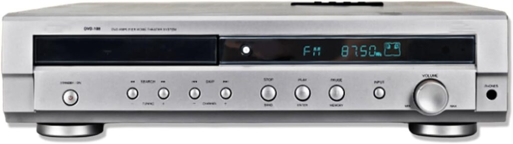 5.1 Channel Home Theater Amplifier, DVD Player, with Remote Control, Support USB/DVD/Vcd/Opt/Coax, Surround Sound Equalizer, Adjustable Volume, for Home, Theater