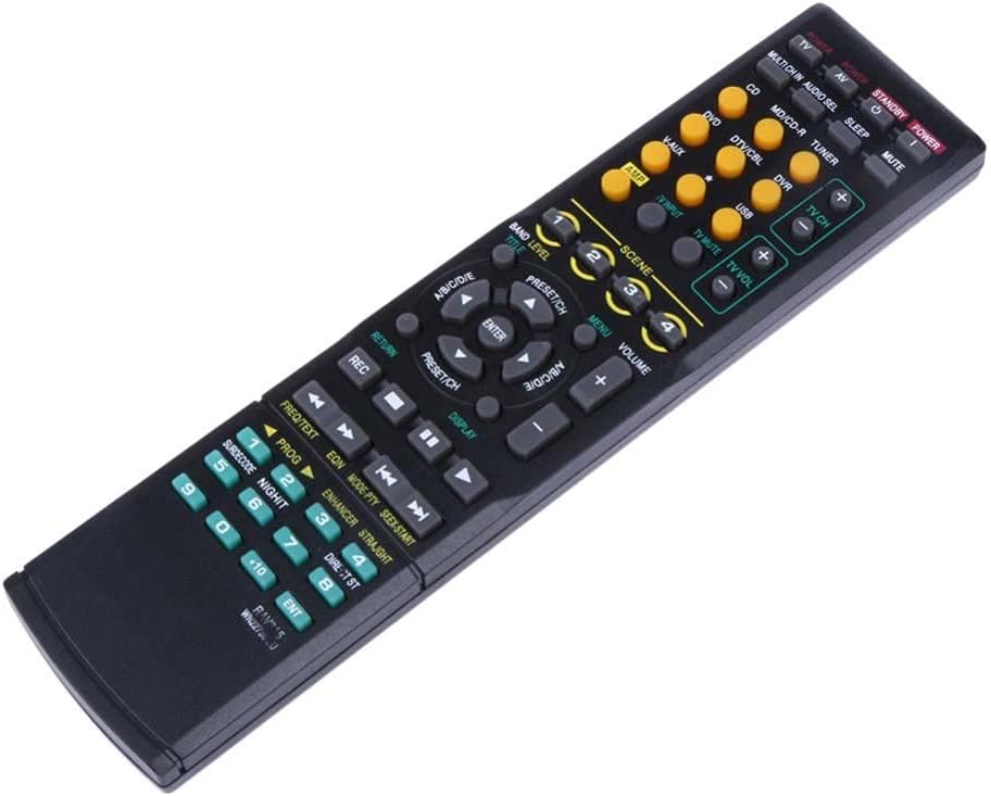 General Replacement Remote Control Fit for HTR-6060 HTR6060 HTR-6060BL HTR-5940 HTR5940 RAV326 RAV-326 HTR-6060BL RX-V3800 RX-V663 RX-V757 for Yamaha AV Receiver