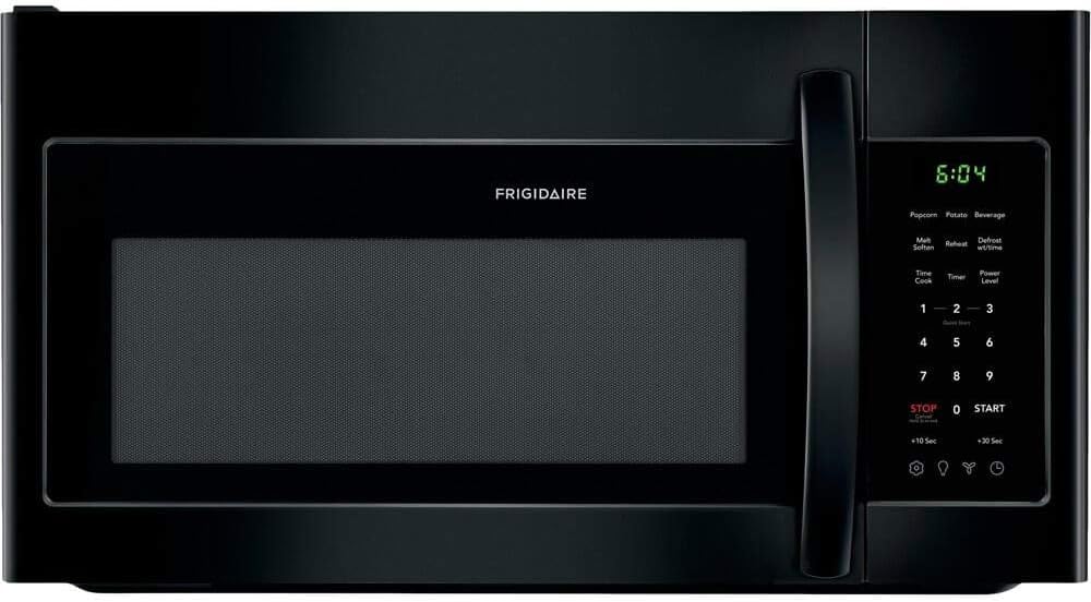 Frigidaire FFMV1846VB 30″ Black Over the Range Microwave with 1.8 cu. ft. Capacity, in Black