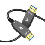 8K Fiber Optic HDMI 2.1 Active Optical Cable, 48Gbps 8K60Hz/4K144Hz High-Speed HDR eARC 3D Dolby Support, Ultra HD for Home Theater, VR, Gaming, Streaming, PS5, Xbox, 4K/8K TVs (6ft/2m)