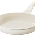 Redchef Ceramic Pan Nonstick, Nonstick Frying Pan, Large Fry Pans, PFAS & PFOA-Free, Non-Toxic, Induction Compatible Pans, Ergonomic Handles, Suitable for All Stove, Beige White, 11″