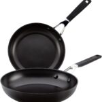 KitchenAid 84803 Hard Anodized Nonstick Frying Pans/Skillet Set, 8.25 Inch and 10 Inch – Onyx Black