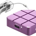 MAIWO 512GB Portable External Solid State Drive Build-in M.2 2230 PCIe NVMe SSD, USB C 3.2 Up to 1050MB/s, Mini Cute PSSD for iPhone 15 16 17 Pro Max MacBook Pro Air, Aluminum (Pinkish Purple)