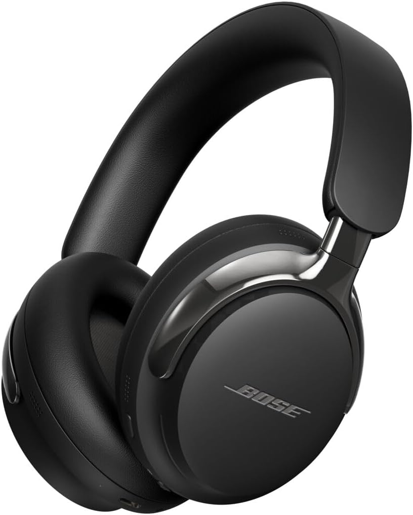 Bose New QuietComfort Ultra Bluetooth Headphones (2nd Gen), Wireless Headphones with Spatial Audio, Over Ear Noise Cancelling with Mic, Up to 30 Hours of Play time, Black