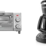 BLACK+DECKER 4-Slice Crisp ‘N Bake Air Fry Toaster Oven, TO1787SS, 5 Cooking Functions & 12-Cup Digital Coffee Maker, CM1160B, Programmable, Washable Basket Filter