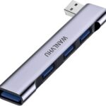 USB Hub for Laptop 4-Port, Portable USB 3.0 Hub USB Splitter, USB Multiport Adapter Expander for MacBook Air/Pro, Laptop, PC, Keyboard, Flash Drive, Mobile HDD (USB Hub for Right)