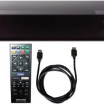 Sony Streaming Blu-ray Disc Player with Wi-Fi (BDP-S3700) with 6ft High Speed HDMI Cable (Renewed)