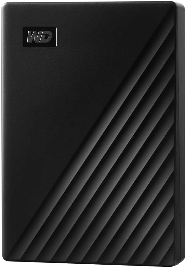 WD 5TB My Passport, Portable External Hard Drive, Black, backup software with defense against ransomware, and password protection, USB 3.1/USB 3.0 compatible – WDBPKJ0050BBK-WESN