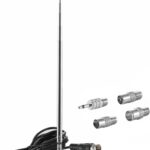 Strong Magnetic Base FM Radio Telecopic Antenna for Yamaha Pioneer Onkyo etc Bose Wave Music System FM Radio Bluetooth Home Stereo Receiver AV Audio Video Home Theater Tuner, Eifagur