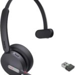 Yealink BH70 Mono Wireless Bluetooth Headset with Microphone for Work, up to 35h Talking Battery Life, 3-Mic Noise Cancellation, 91g Lightweight Microsoft Teams Certified Work Headsets for PC