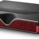 NOMVDIC P2000 Ultra Short Throw 4K Triple Laser Projector, 2500 ANSI Lumen, 50W Speaker, Dolby & DTS Support, 3D, HDR10, UST Projector Laser TV for Home Cinema (Fire TV Stick 4K Max Included)