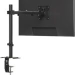 Pholiten Single Monitor Stand, Heavy Duty Adjustable Monitor Arm Desk Mount for 13-27Inch, Tilt, Swivel, Rotate, Support 22 lbs,Black